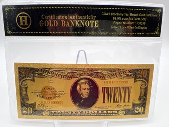 U.S. Collectible Gold Banknote