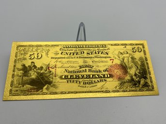 U.S. Collectible Gold Banknote