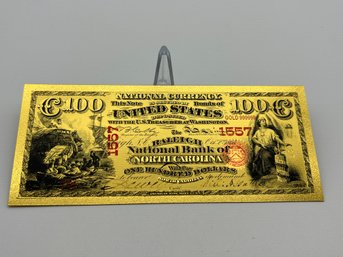 U.S. Collectible Gold Banknote