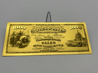 U.S. Collectible Gold Banknote