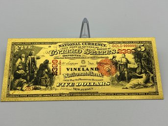 U.S. Collectible Gold Banknote