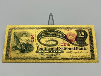 U.S. Collectible Gold Banknote