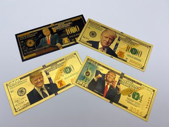 Donald Trump Collectible Gold Bills