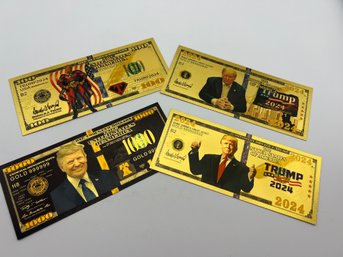 Donald Trump Collectible Gold Bills