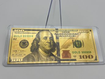 U.S. Collectible Gold Banknote