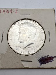 1964D Kennedy 1/2 Dollar 90 Silver