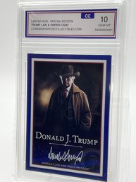 Donald Trump LAW & ORDER Graded Card