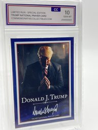 Donald Trump National Prayer Graded Card