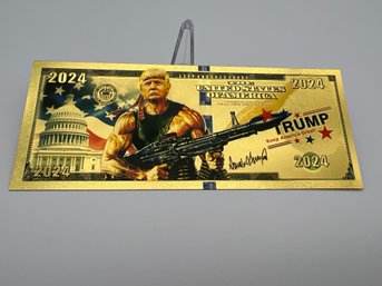 Donald Trump Collectible Gold Bill