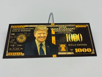 Donald Trump Collectible Gold/Black Bill