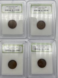 San Francisco Mint Wheat Cent Lot