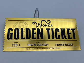 Collectible Willy Wonka Golden Ticket