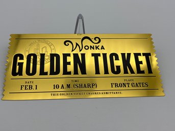 Collectible Willy Wonka Golden Ticket