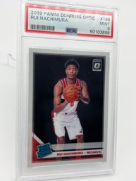 Rui Hachimura 2019 Panini Donruss Optic PSA Mint 9