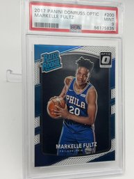 Markelle Fultz 2017 Panini Donruss Optic PSA Mint 9