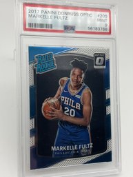 Markelle Fultz 2017 Panini Donruss Optic PSA Mint 9