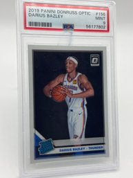 Darius Bazley 2019 Panini Donruss Optic PSA Mint 9