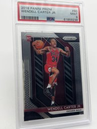 Wendell Carter Jr. 2018 Panini Prizm PSA Mint 9