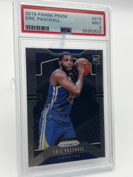 Eric Paschall 2019 Panini Prizm PSA Mint 9