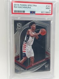 Rui Hachimura 2019 Panini Spectra PSA Mint 9