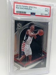 Rui Hachimura 2019 Panini Spectra PSA Mint 9