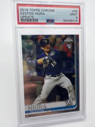 Keston Hiura 2019 Topps Chrome PSA MINT 9