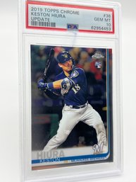 Keston Hiura 2019 Topps Chrome PSA GEM MT 10