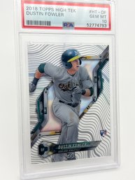 Dustin Fowler 2018 Topps High Tek PSA GEM MT 10