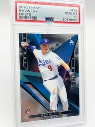 Gavin Lux 2020 Finest PSA GEM MT 10