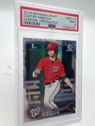 Carter Kieboom 2016 Bowman Draft PSA Mint 9