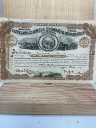 Railroad Stock Certificate