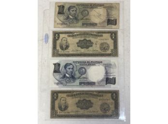 Old Philippine Currency Whole Sheet