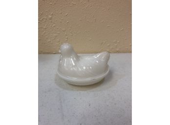 Hazel Atlas Milk Glass Nestin Hen