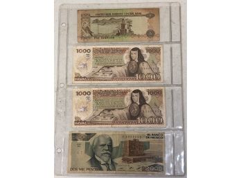 Lot Of Old Foreign Currency