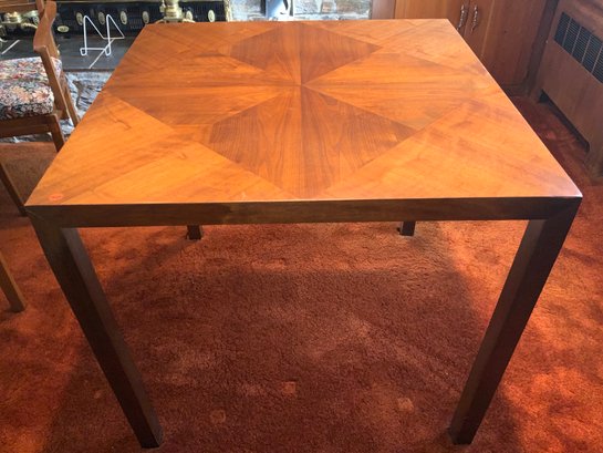 Lane Square Table In Walnut Style #1194
