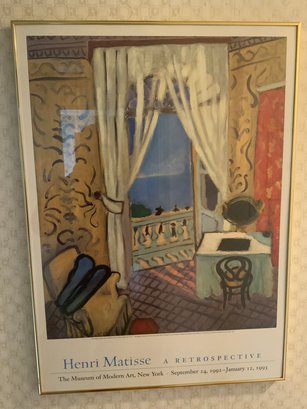 4 Framed Posters-including  Matisse, Doors Of Connecticut And Fine Art Of Boston