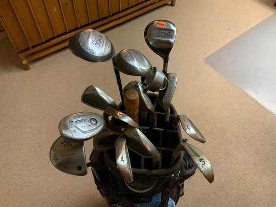 Set Of Right Handed Golf Clubs With King Cobra 2 Senior Irons And Woods And Calloway Big Bertha Putter