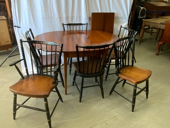 7 Piece Hitchcock Kitchen Set With Maple Drop Leaf Table