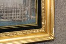 Pair Of Gouache Paintings With Venetian Scenes With Reversed Painted Frames