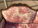 Long Antique French Sofa With Great Upholstery