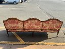 Long Antique French Sofa With Great Upholstery
