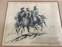 Edward Borein (1872-1945) Going To Town Etching Pencil Signed