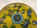 4 Piece Of Cloisonne Including Footed Plate