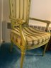 Louis The 16th Style Arm Chair In Green