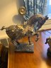 2 Reproduction Relics Including A Horse And An Incense  Burner Both Are Iron