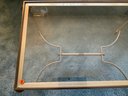 Brass And Iron Glass Coffee Table