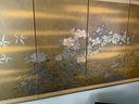 4 Panel Oriental Screen Floral Motif