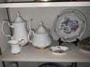 Grouping Of Assorted Porcelin Glass Collectables Including Royal Albert