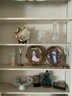 Grouping Of Assorted Glass Porcelain And Collectables Including Geisha Girl Glass And Frames