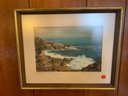 Pastel By Douglas Grimshaw 1963 Titled Rocks And Sea Cape Ann